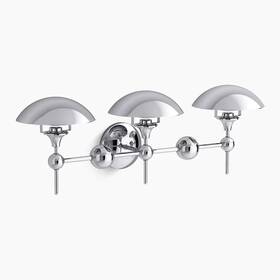 K-27946-sc03-cpl Kohler Vorleigh 3-light Sconce 31.625 Inch - Polished Chrome