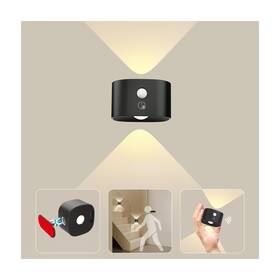 Koopala 653998097462 Up&down Light Source Wall Sconces With Motion Sensor Cordless Led Night