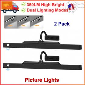 19488402 Kryoza 2 Pack Picture Lights For Wall Paintings Motion Activated 16ftft Rechargeable