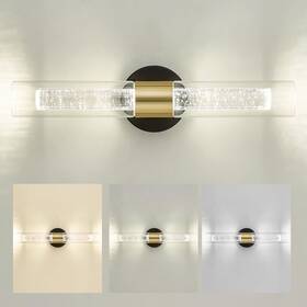Kdvl05-bg-2 Kudos Black And Gold Bathroom Light Fixtures Modern Led Wall Sconce Wit Kdvl05-bg-2 Kudos Black And Gold Bathroom Light Fixtures Modern Led Wall Sconce Wit