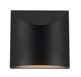 Ew46308-bk-unv-3cct Kuzco Lenox Outdoor Wall Light Black 20w