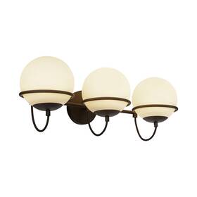 Wv458324mbop Kuzco Alora Mood Alba 3 Light 24 Inch Wall Vanity Matte Black/opal/opal -