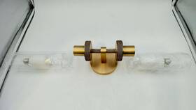 Kuzzull 331816328042 Wall Sconces Set Of Two Brushed Brass Gold