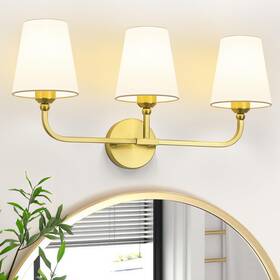 Kh3143gd3 Kvhiiw Brushed Gold Bathroom Light Fixtures 3-light Vanity Lights Inch