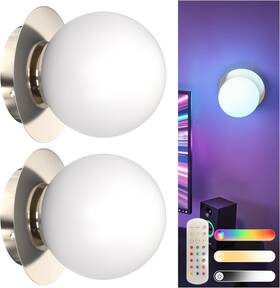 A-zy-nb21801adni2-2 L Lohas Led Wireless Wall Sconce Set Of 2 Battery Operated Sconces With Re