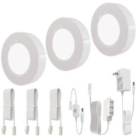 Lsled01 L5l3d Led Puck Lights Wired Dimmable Under Cabinet Aluminum Housing With To