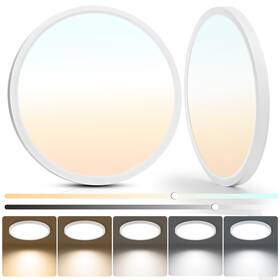 Fmcl-24w-2p Laiyidia 2pack Flush Mount Led Ceiling Light Fixture 12inch 24watt 2640lm Dimmable &