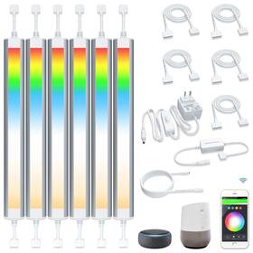 Yf-p-ca-06 Lampaous Smart Under Cabinet Lighting Strip Lights White And Color Changing Dimmable Wor
