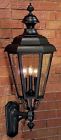 B9410 Large Pair Black Lantern Jamestown Mount Wall Hanover