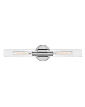 Lark 640665854046 Shea 2-light Bathroom Vanity Light In Chrome