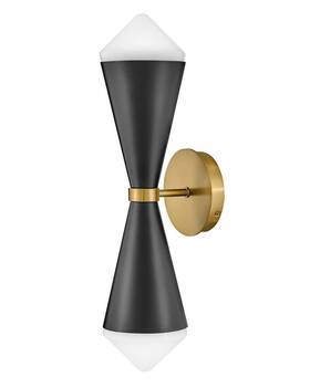Modern-22 Lark 84122bk Betty - 16w 2 Led Wall Sconce In Mid-century Inches Tall