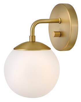 84300lcb Lark 84300 Julep 10 Inch Tall Wall Sconce - Brass