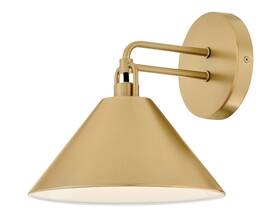 84430lcb Lark 84430 Milo 1 Light 10 Inch Tall Wall Sconce - Brass