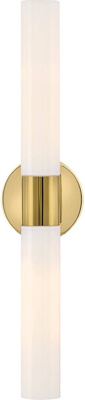 85402bbr-co Lark 85402-co Shea 2 Light 24 Inch Tall Bath Bar - Brass