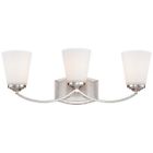 6963-84 Lavery 3 Park Minka Vanity Brushed Overland Nickel Bathroom Light