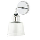 Lc003546-rp Brooklyn Alton Wall Sconce With Tapered Bell Glass Chrome Bulb