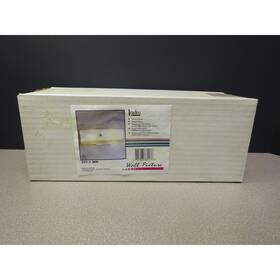 331-1 Leadco 761083331176 Vintage White Wall Light Fixture Wh 12 X4.5 X 4.5 Inch Open Box Nos