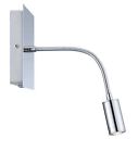 Sc13005 Led Silver Light Ch Chrome Adjustable Reading Lire Eglo