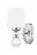 46335967496 Led85001-ch Designers Fountain Astoria Wall Sconce In Chrome With White Opal
