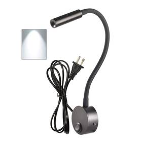 Ledsonline 601263519607 Black Bed Reading Lamps Sconce Wall Mounted Working Small