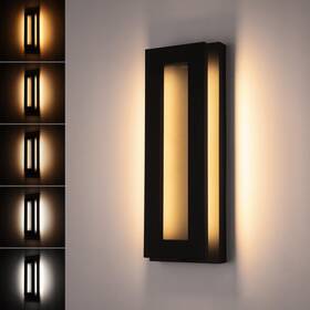 A-51731 Leonlite 5cct Integrated Led Modern Outdoor Wall Light Fixture 19 Inch Dimma
