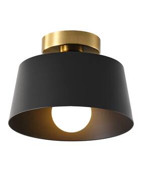 Cl2201 Lhlyclx Ceiling Light Fixture Hallway With Gold Plate And Matte Black