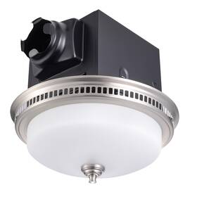 Drnd110bnl Lift Bridge Kitchen & Bath Decorative Round Brushed Nickel 110cfm Fan With Integrated Led Light And Gl Drnd110bnl Lift Bridge Kitchen & Bath Decorative Round Brushed Nickel 110cfm Fan With Integrated Led Light And Gl