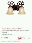 5988cz Light Wilton Lighting Bathroom Kichler Carre 2 Bronze