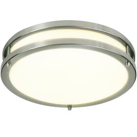 Cl23-3k71-fl16d Light Blue Usa Lb72122 Led Flush Mount Ceiling 16-inch Antique Brushed Nickel 23w