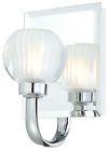 P5991-077 Light Glass Clear Etched Kovacs Chrome George Cu Optic Bath 1
