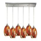 517-6rc-m Light Mulinello Nickel 517-6rc- Pendant Satin Bulb 6