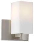 F452536 Light Satin Wall Globe Forecast White F451536 Nickel Avenue 1 Lighting Sconce