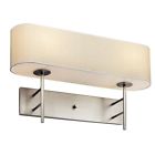 10457sn Light Sconce Satin 2 Fluorescent Nickel Kichler Wall 36 Watt Midcentury