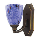 570-1b-bl Light Starlight Lighting Sc Bronze Glass Elk 1 Aged Blue Wall