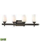 11673 Light Transitional 4-led Bronze Bathroom Dawson Rubbed Oil Lighting Elk