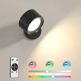 X130-1p Lightbiz Led Wall Lights With Remote Rgb Ambience Sconces Lamp 3000mah R
