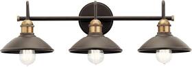 Lighting 313111423454 Clyde 26.25 Inch 3 Light Vanity In Olde Bronze