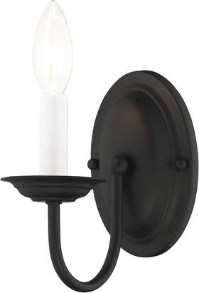 4151-04 Lighting Home Basics 1 Light Black Wall Sconce
