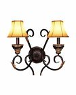 42014-bor Lighting Woodbridge Sconce 2-light Harrington Wall Bordeaux