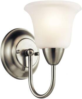 45881ni Lighting Nicholson Wall Sconce 1-light Brushed Nickel 13.25-inch