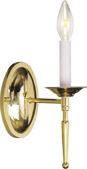 5121-02 Lighting Williamsburg 1-light Wall Sconce Polished Brass
