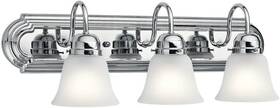 5337chs Lighting 24 Inch 3-light Vanity Bath Light In Chrome Modern Bathroom With Clear Satin