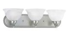 P3268-09 Lighting Bathroom Fixture Avalon White Progress Brushed Nickel 3-light P3268-09 Lighting Bathroom Fixture Avalon White Progress Brushed Nickel 3-light