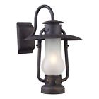 65004-1 Lighting Black Rustic Wall Chapman Matte Sconce Elk