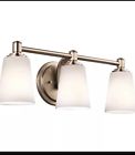 45455clz Lighting Bronze Bathroom Light Kichler Transitional Quincy Classic