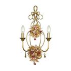 402-ga Lighting Crystorama Leaf Sconce Gold Antique Wall