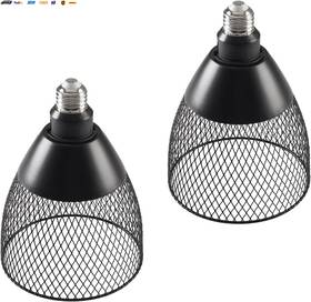 E26-tlb01 Lighting Vintage Black Metal Cage Edison Light Fixture For Table Lamp Pendant Wall Sconce