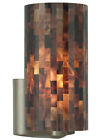 700wsplawc Lighting Playa Sconce Tech Finish Brown Wall Chrome Glass