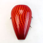 Ws296 Lighting Sconce Satin Nickel Red Aura Jesco Wall Glass Light