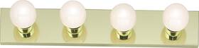 Sf77 Lighting Sf77/189 Transitional Four Light Vanity In Brass-polished/cast Finish Sf77 Lighting Sf77/189 Transitional Four Light Vanity In Brass-polished/cast Finish